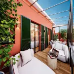 Renovated 2 bedroom Apartment for sale with panoramic view in Le Rocher, Port and Exotic Gardens