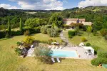 Beautiful 4 bedroom Tuscan Villa for sale with countryside view in Montecatini Val di Cecina, Tuscany