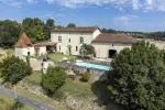 Authentic 4 bedroom Manor House for sale with panoramic and countryside views in Chalais, Nouvelle Aquitaine
