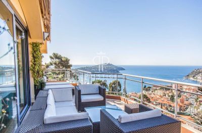 Immaculate 4 bedroom Penthouse for sale with sea view in Villefranche sur Mer, Cote d'Azur French Riviera