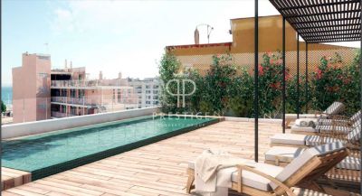 Furnished 2 bedroom Apartment for sale with sea view in Palma City, Mallorca