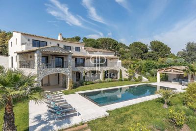 Immaculate 5 bedroom Villa for sale with panoramic view in La Colle Sur Loup, Cote d'Azur French Riviera