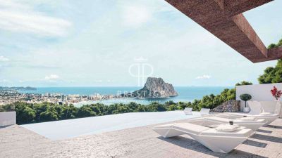 Contemporary 4 bedroom Villa for sale with sea view in Calpe, Valencia