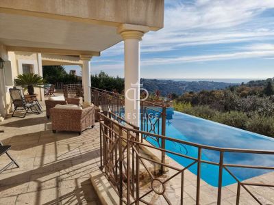 Inviting 4 bedroom Villa for sale with sea view in Saint Paul de Vence, Cote d'Azur French Riviera