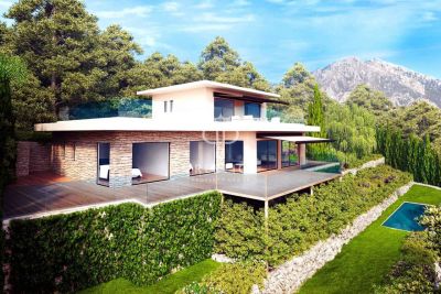 New Build 4 bedroom Villa for sale with sea view in Roquebrune Cap Martin, Cote d'Azur French Riviera