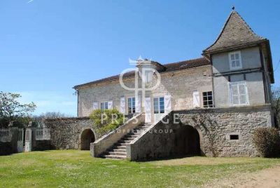 Authentic 7 bedroom Manor House for sale with countryside view in Lalbenque, Cahors, Midi-Pyrenees