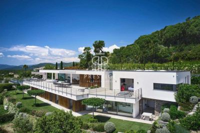 Contemporary 7 bedroom Villa for sale with panoramic view and sea view in Beauvallon, Cote d'Azur French Riviera