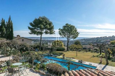 Stunning 6 bedroom Villa for sale with panoramic view and sea view in Antibes, Cote d'Azur French Riviera