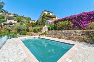 Elegant 4 bedroom Villa for sale with sea view and panoramic view in Golfe Juan, Cote d'Azur French Riviera