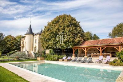 Income Producing 8 bedroom Chateau for sale with countryside view in Excideuil, Aquitaine