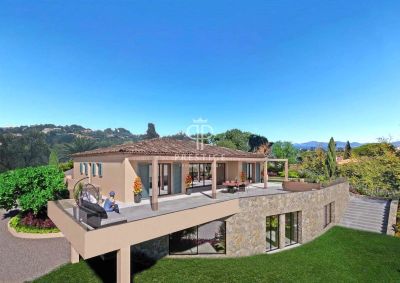 Luxury 5 bedroom Villa for sale with panoramic view and sea view in Grimaud, Cote d'Azur French Riviera