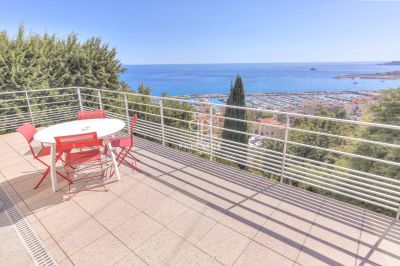 Luxury 4 bedroom Villa for sale with panoramic view and sea view in Menton, Cote d'Azur French Riviera