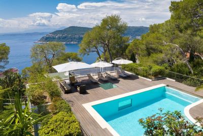 Bright 5 bedroom Villa for sale with panoramic view and sea view in Saint Jean Cap Ferrat, Cote d'Azur French Riviera