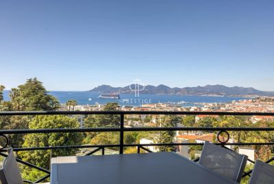 Exclusive 5 bedroom Apartment for sale with panoramic view and sea view in Cannes, Cote d'Azur French Riviera