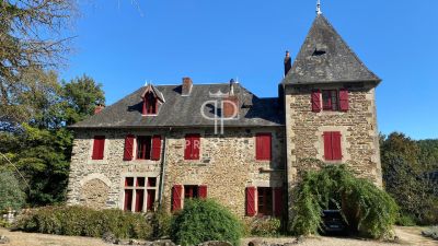 Income Producing 14 bedroom Chateau for sale with countryside view in Uzerche, Limousin
