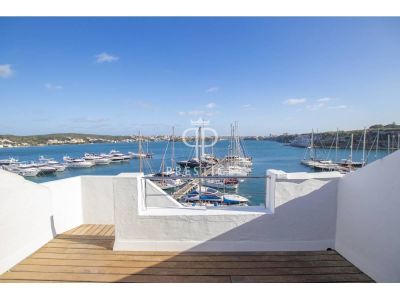 Waterfront 2 bedroom Penthouse Apartment for sale with sea view and panoramic view in Mahon, Menorca