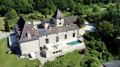 Historic Chateau for sale with  Income Stream, 7 Bedrooms and Countryside Views in Tombeboeuf, Aquitaine