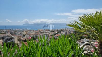 Bright 3 bedroom Apartment for sale with panoramic view and sea view in Californie, Cannes, Cote d'Azur French Riviera