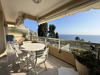 Open Plan 1 bedroom Apartment for sale with panoramic view and sea view in Menton Garavan, Menton, Cote d'Azur French Riviera