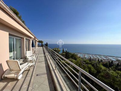 Bright 4 bedroom Villa for sale with panoramic view and sea view in Menton Garavan, Menton, Cote d'Azur French Riviera