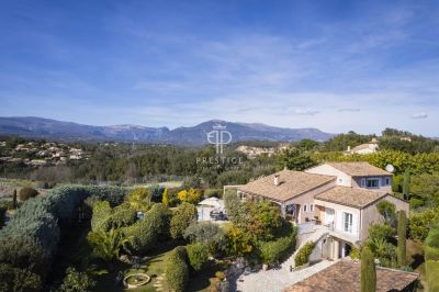 Bright 4 bedroom Villa for sale with countryside view and panoramic view in Valbonne, Cote d'Azur French Riviera