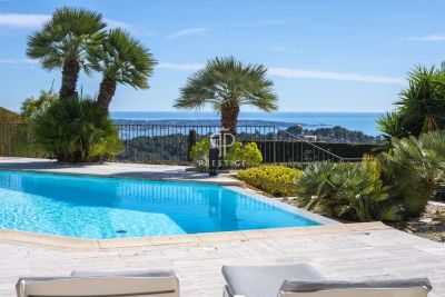 Luxury House for sale with panoramic view and sea view in Golfe Juan, Cote d'Azur French Riviera