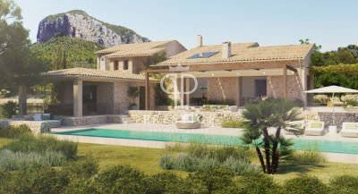 Immaculate 4 bedroom House for sale with panoramic view and countryside view in Alaro, Mallorca