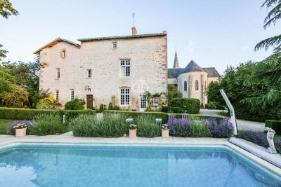 Character 11 bedroom Chateau for sale with panoramic view and countryside view in Saint Loup Lamaire, Poitou-Charentes