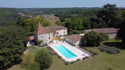 Renovated 6 bedroom Chateau for sale with countryside view in Roquecor, Occitanie