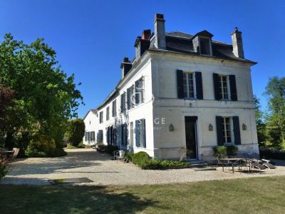 Income Producing 8 bedroom Chateau for sale with lake or river view in St Aulaye Pumangou, Nouvelle Aquitaine