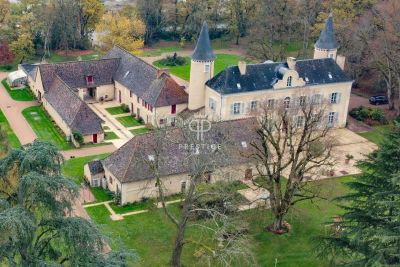 Grand 14 bedroom Chateau for sale with countryside view in Le Blanc, Centre Val de Loire