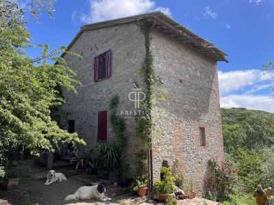 Character 3 bedroom Farmhouse for sale with panoramic view in Citta della Pieve, Umbria