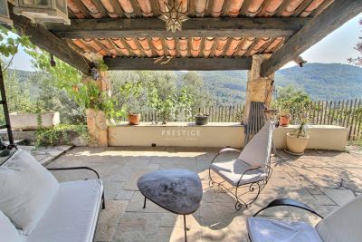 Quiet 3 bedroom House for sale with countryside and panoramic views in Claviers, Provence Alpes Cote d'Azur