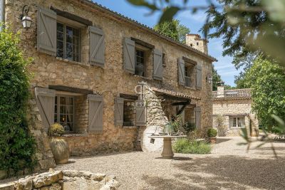 Authentic 7 bedroom House for sale with countryside and lake or river views in Le Rouret, Provence Alpes Cote d'Azur