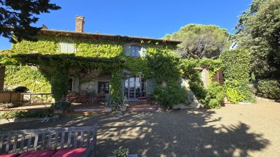 Authentic 4 bedroom Farmhouse for sale with countryside and sea views in Castiglioncello, Tuscany