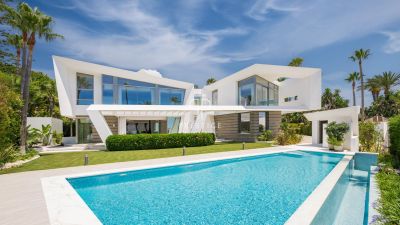 Wow factor 6 bedroom Villa for sale with sea and panoramic views in Los Monteros, Marbella, Andalucia