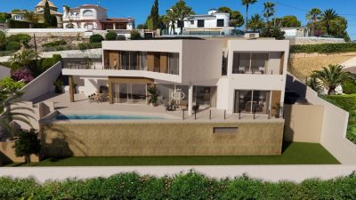 Immaculate 4 bedroom Villa with sea and panoramic views in La cometa iii, Calpe, Valencia