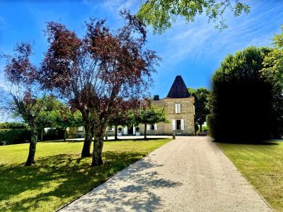 Renovated 7 bedroom Manor House for sale with countryside views near Saint Colomb de Lauzun, Nouvelle Aquitaine