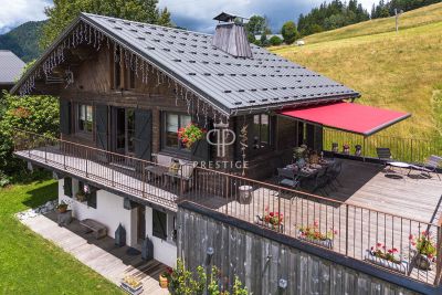 Authentic 4 bedroom Chalet for sale with countryside view in Notre Dame de Bellecombe, Auvergne Rhone Alpes