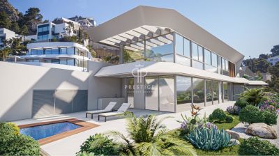 Immaculate 4 bedroom Villa for sale with sea view in Mascarat, Calpe, Valencia