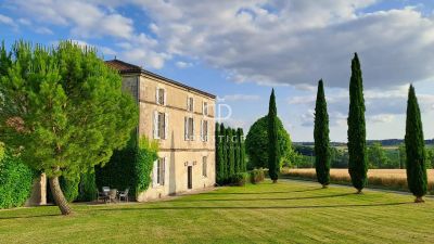 Income Producing 12 bedroom Manor House for sale with countryside view in Bessac, Nouvelle Aquitaine