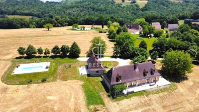 Outstanding Country Estate with 75 Acres,  6 Independent Properties and 2 Pools with Countryside views in the Dordogne