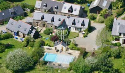 Unique 25 bedroom House for sale with countryside view in Plestin les Greves, Brittany