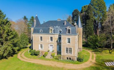 Unique 12 bedroom Chateau for sale with countryside view in Saint Germain les Belles, Nouvelle Aquitaine