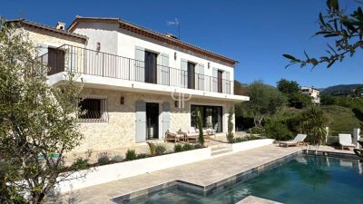 Renovated 5 bedroom Villa for sale with panoramic view in La Colle Sur Loup, Provence Alpes Cote d'Azur