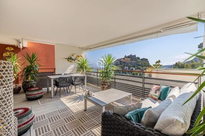 Beautiful 3 bedroom Apartment for sale with panoramic and sea views in Eze, Provence Alpes Cote d'Azur