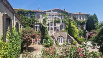 Prestige 26 bedroom French Chateau for sale with countryside view in Narbonne, Occitanie