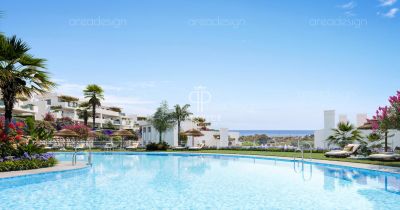 Immaculate 3 bedroom Ground Floor Apartment for sale with sea view in Casares, Andalucia