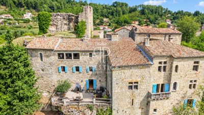 Unique 7 bedroom Chateau for sale with panoramic view in Ucel, Aubenas, Auvergne Rhone Alpes