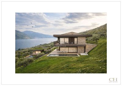 3 New Build Luxury  Villas for sale with Panoramic  Views  of Lake Garda in Torri del Benaco, Veneto